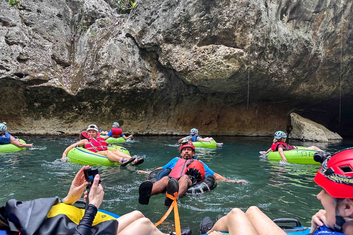 Belize cave tubing in San Ignacio.