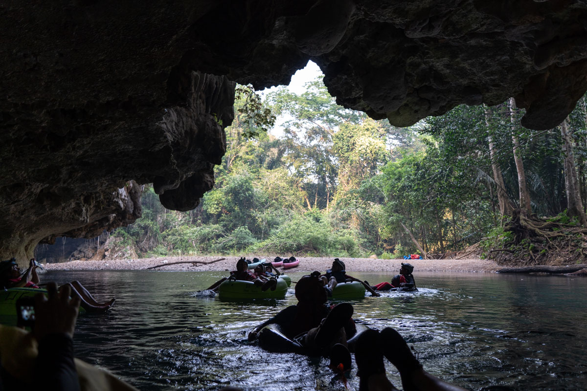 The Nohoch Che'en Caves near San Ignacio for tubing.