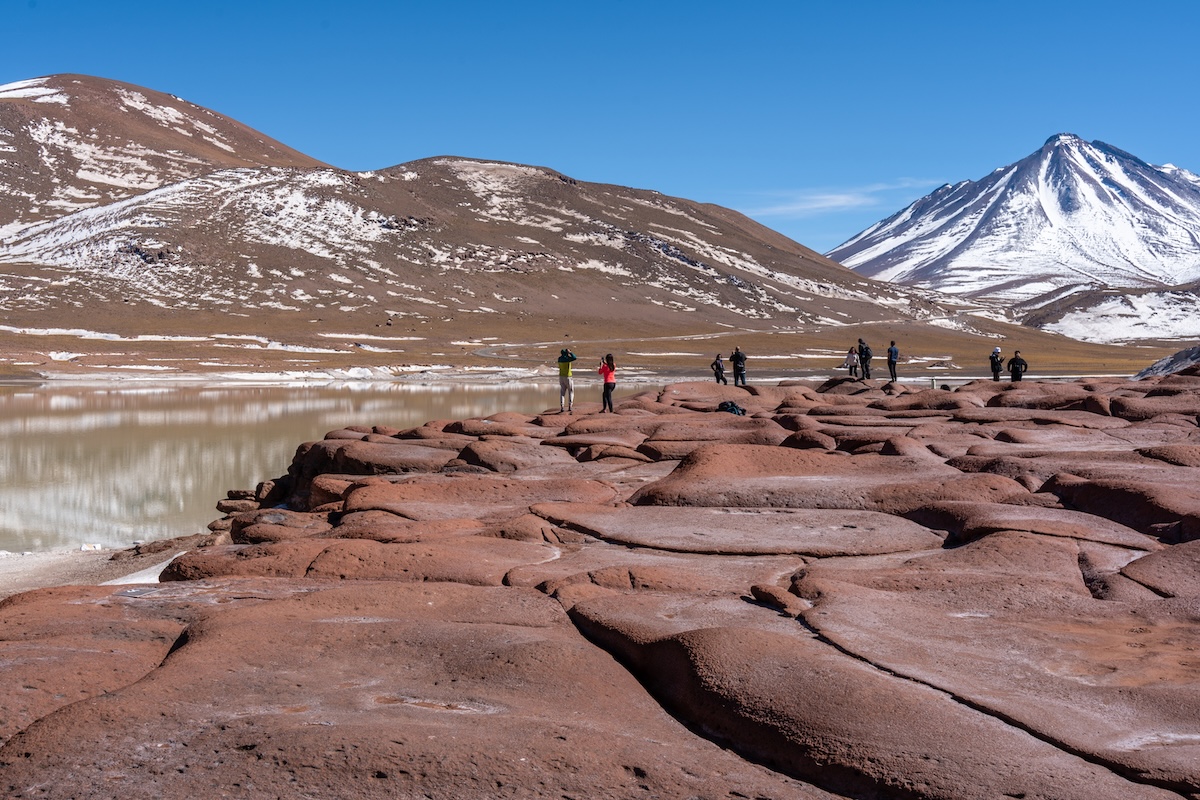 The red stones in Chile's Atacama Desert.