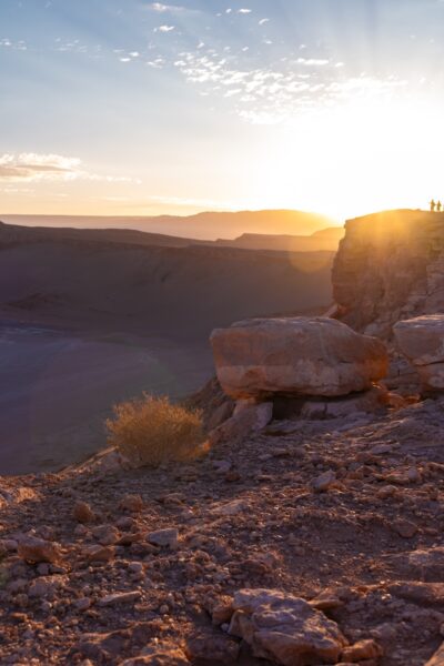Catching the sunset at Moon Valley in Chile.