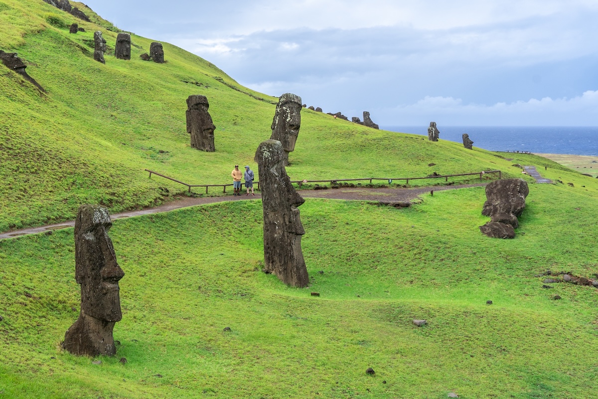 The statues at Ahu Raraku is one of the top things to do on Easter Island.