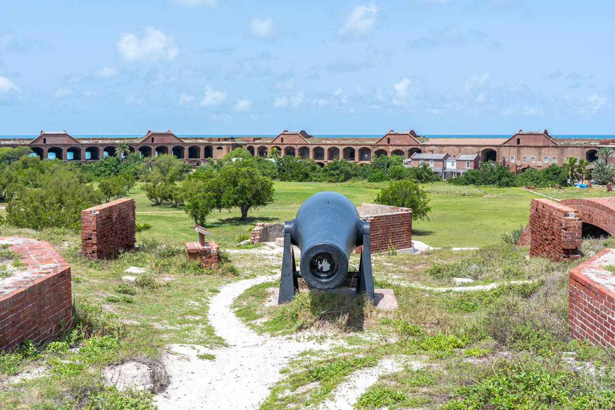 Taking a day trip to the Dry Tortugas and touring Fort Jefferson.