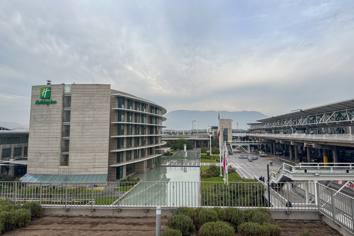 The Santiago airport in Chile.
