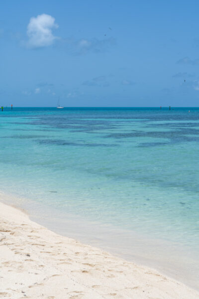 South swim beach on Garden Key.