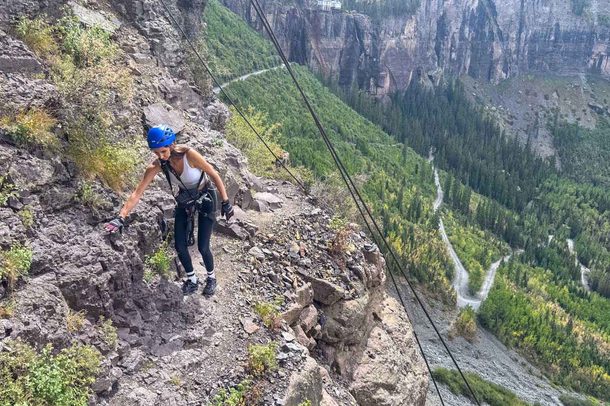 Hiking in Telluride, Colorado in September.