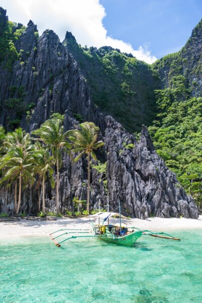 The landscape in El Nido, Palawan.