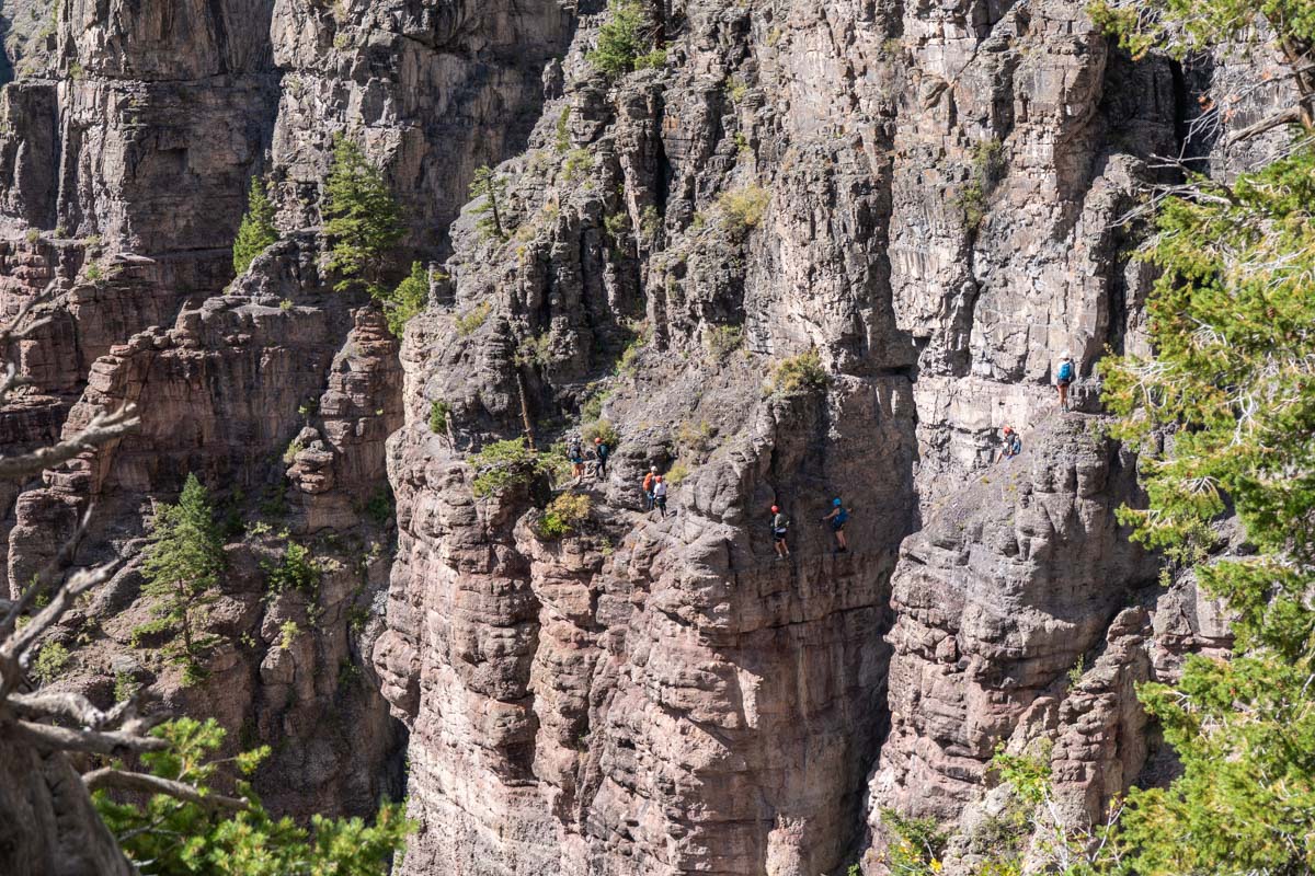 The Telluride Via Ferrata trail in Colorado.