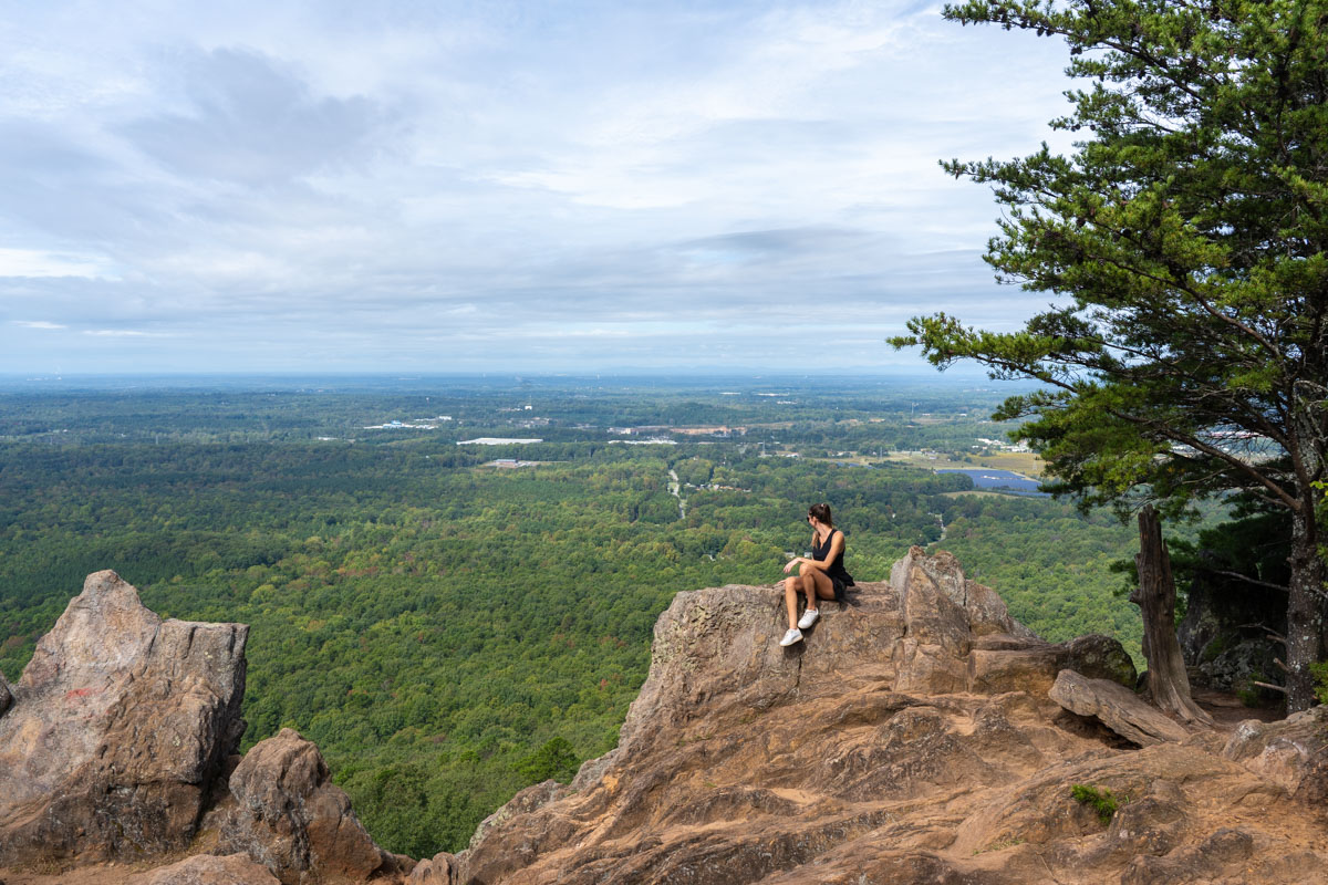 One of the views from a peak at Crowders Mountain State Park in North Carolina.
