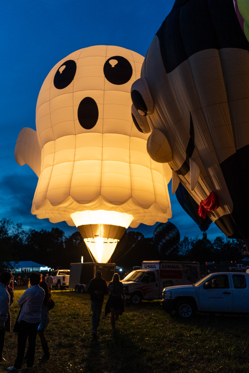 Halloween hot air balloons at the Carolina Balloon Fest.