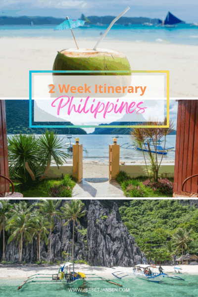 2 week Philippines itinerary to Boracay and Palawan.