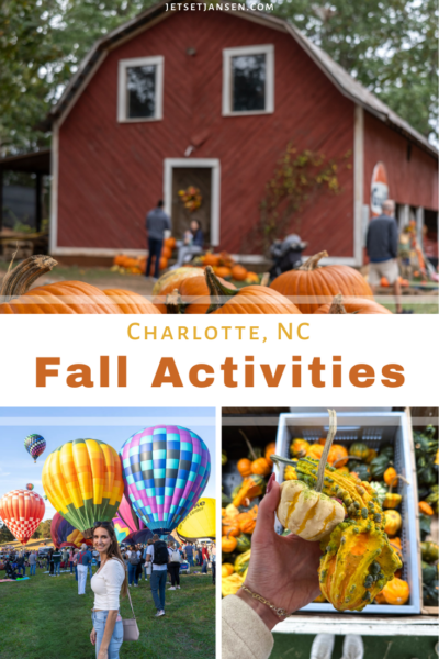 Fall activities to do in Charlotte, NC.